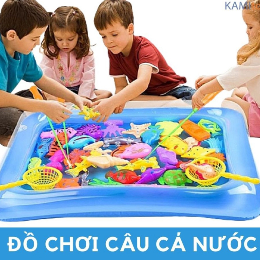 Đồ Chơi Câu Cá Cho Bé PTLUXURY Bằng Nam Châm Size Lớn Bằng Nhựa Nhiều Màu Sắc Nhiều Chi Tiết