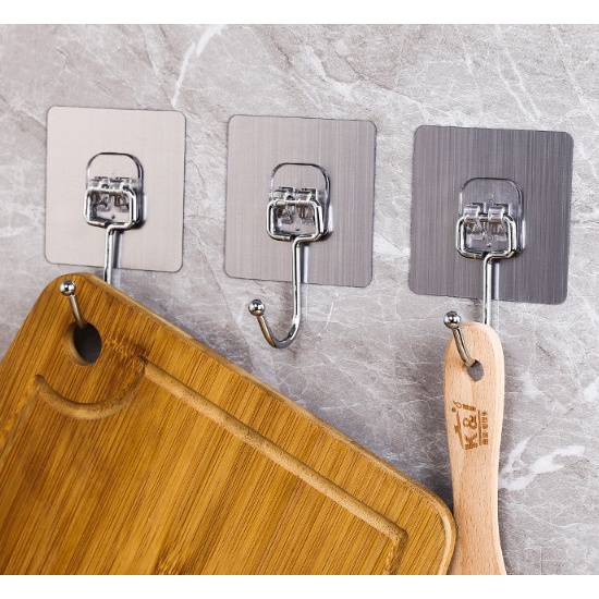 Móc dán tường chịu lực siêu dính treo đồ, vật dụng đa năng tiện ích inox 304 C20 | Shopee Việt Nam