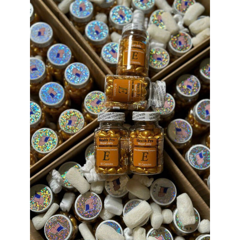 VIÊN THOA MẶT VITAMIN E Health Pro Royal Jelly của MỸ90 viên Shopee