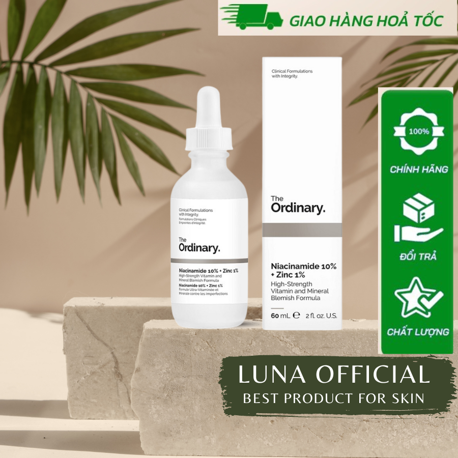 Tinh chất The Ordinary Niacinamide 10% + Zinc 1% giảm mụn