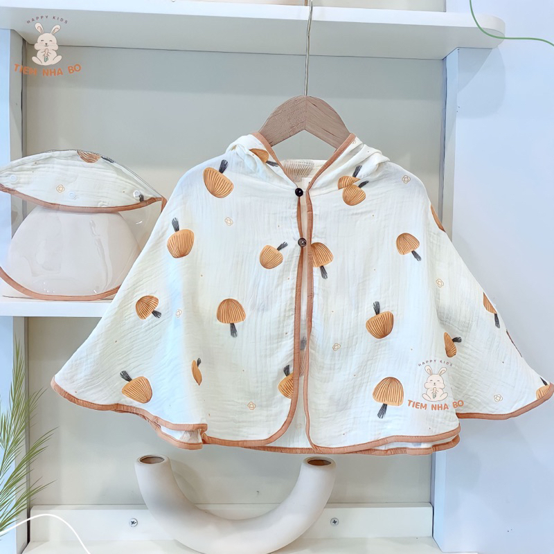 [KÈM TẤM CHẮN]Áo choàng chống nắng cho bé - Bảo vệ da nhạy cảm của bé yêu Tiệm Nhà Bơ