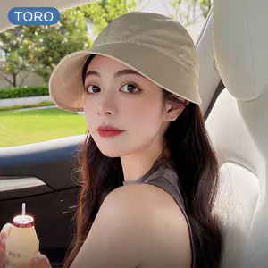 Mũ chống nắng Hàn Quốc TORO vành rộng có móc đeo khẩu trang chất liệu vải Acrylic khô nhanh thoáng mát cho mùa hè