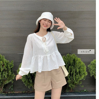 Quần short nữ, quần short vải nhiennhienvintage_NQS00005