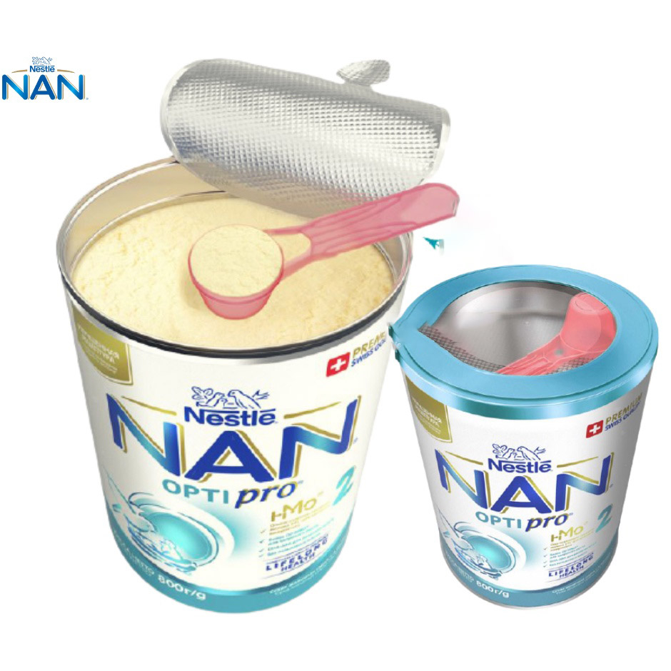 Sữa bột NAN Optipro Nga 800g số 1, 2, 3, 4 - Lon 800g - Hỗ trợ phát triển trí não, tăng sức đề kháng - SONMILK