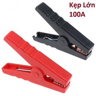 2 Kẹp cá sấu 100A thích hợp cho bình ắc quy xe hơi Loại lớn