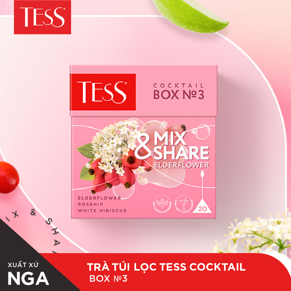 Trà ô long Tess Mix and Share vị tiếp cốt thảo 20 gói/hộp | Shopee Việt Nam