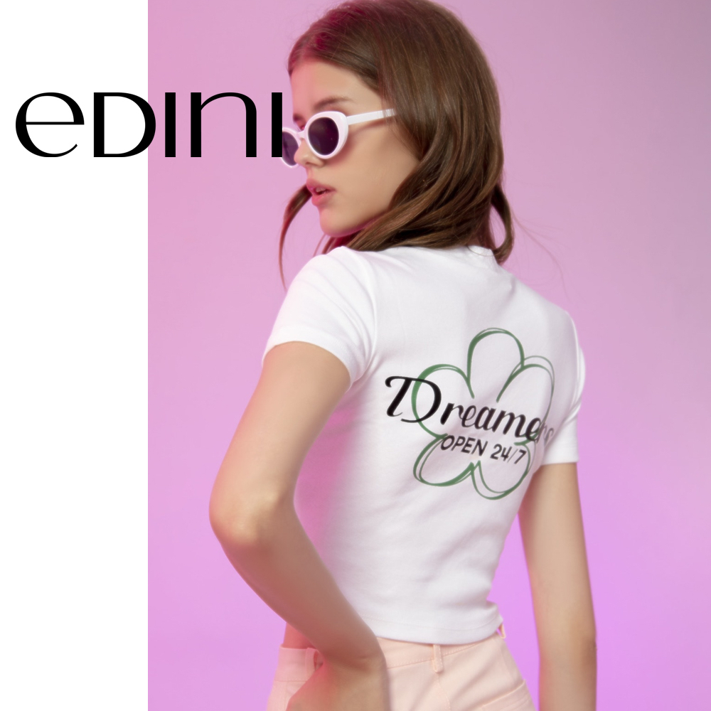 BaBy Tee Dreamers 24/7 CropTop Form Ôm Phong Cách Y2K EDINI A1472 Shopee Việt Nam