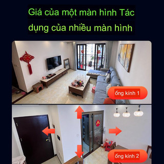 Camera Wifi YOOSEE Không Dây 2 Mắt Xem 2 Màn Hình Cùng Lúc Xoay 360 Độ, Xem Đêm Có Màu, Hỗ Trợ Đàm Thoại 2 Chiều