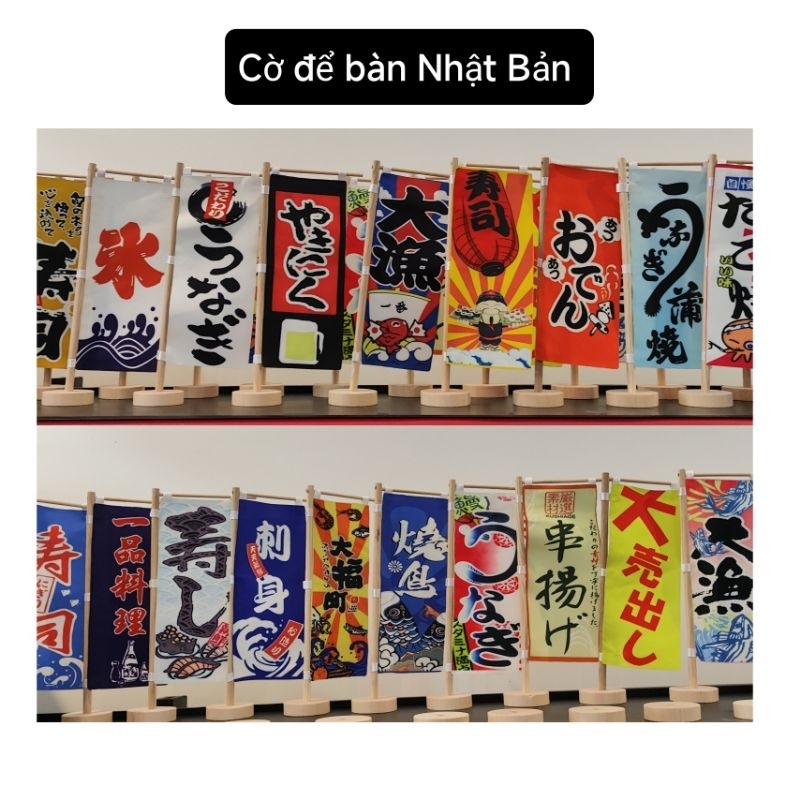 Cờ để bàn trang trí Nhật