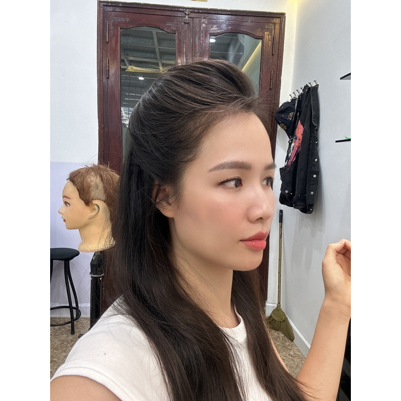 Độn phồng mái làm từ tóc thật
