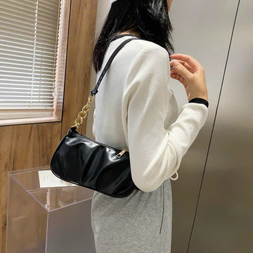 Women's Korean-Style PU Leather Underarm Bag