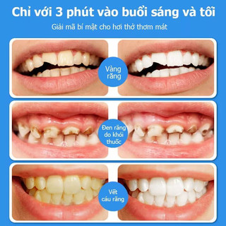 [2 in 1]Bọt kem đánh trắng răng Mousse làm trắng răng. khử mùi hôi miệng hiệu quả.Giảm ố vàng loại bỏ mảng bám trên răng