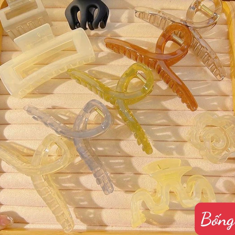 Set Kẹp Tóc 67 Chi Tiết Gồm 17 Kẹp Tóc Nhựa Dẻo Chống Gãy và 50 Chun Tóc Phong Cách Hàn Quốc Siêu Hot