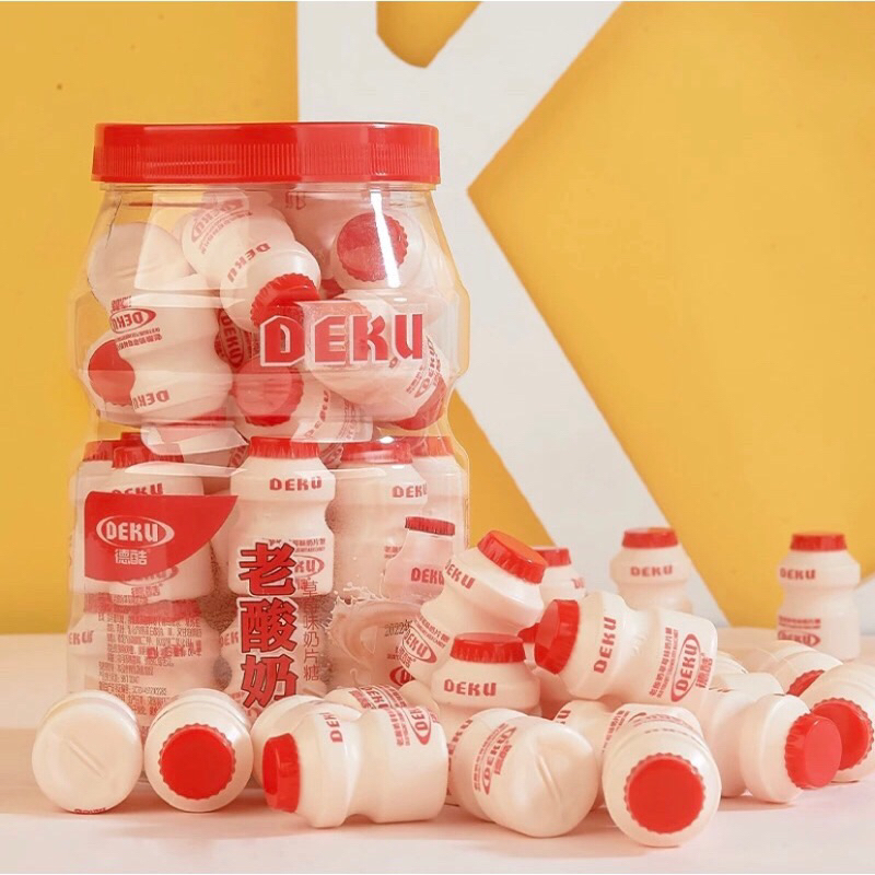 1 hũ to kẹo viên nén sữa chua Deku thơm ngon