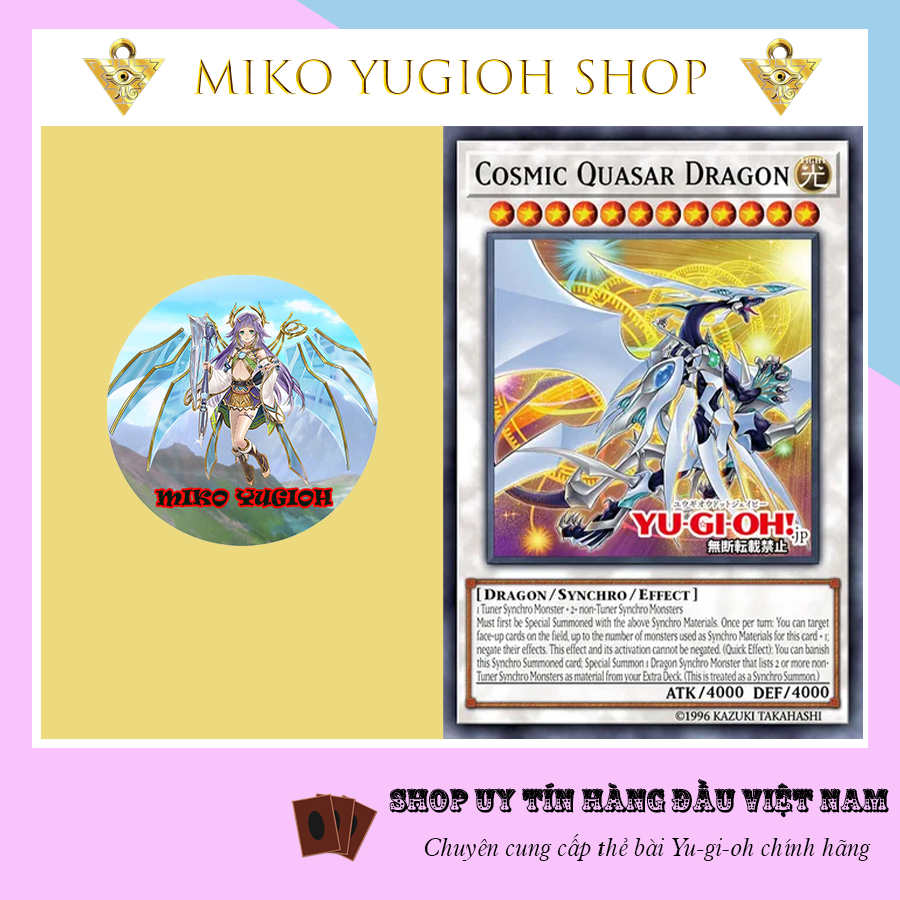 Miko Yugioh Thẻ Bài Yugioh Chính Hãng Tiếng Nhật Cosmic Quasar Dragon Dune Shopee Việt Nam 0909