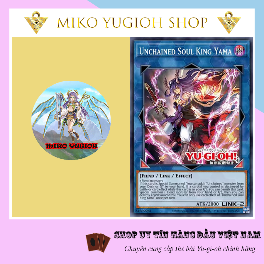 Miko Yugioh Thẻ Bài Yugioh Chính Hãng Tiếng Nhật Unchained Soul King Yama Dune Shopee Việt Nam 4104