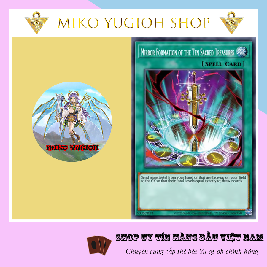 Miko Yugioh Thẻ Bài Yugioh Chính Hãng Tiếng Nhật Mirror Formation Of The Ten Sacred 9618