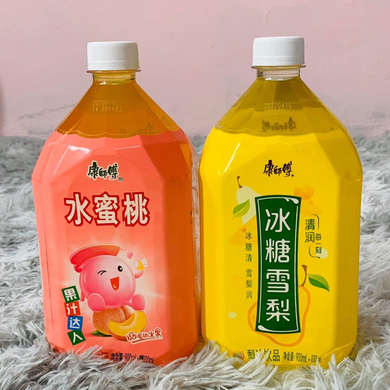 Nước Lê, Đào chai 1000ml - Ngọt dịu, siêu ngon