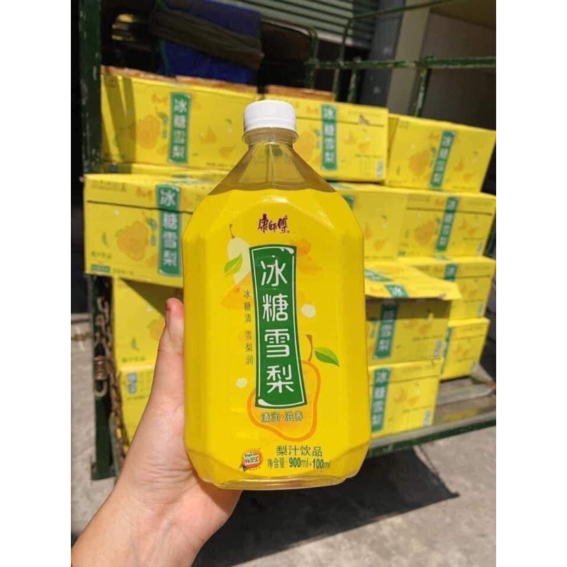 Nước Lê, Đào chai 1000ml - Ngọt dịu, siêu ngon