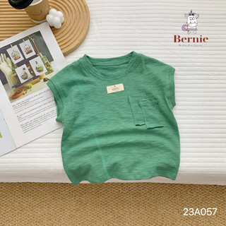 Áo thun mặc mát bé trai. Áo thun sát nách bé trai. Áo thun cotton cước Bernie 8-23kg