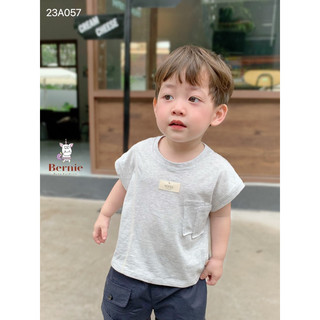 Áo thun mặc mát bé trai. Áo thun sát nách bé trai. Áo thun cotton cước Bernie 8-23kg