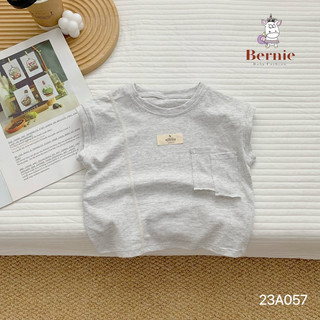 Áo thun mặc mát bé trai. Áo thun sát nách bé trai. Áo thun cotton cước Bernie 8-23kg