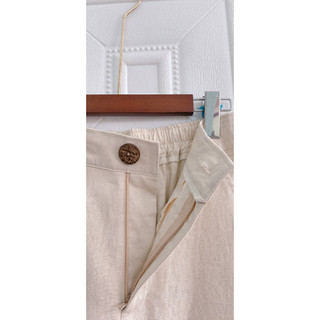 JUNE LINEN Q14 - Quần dài LINEN nữ ống đứng. Đáy cao. Lưng sau thun. Nhiều màu. Có Bigsize.