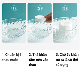 Khăn Tắm Nén Du Lịch Khăn Spa Viên Nén Khăn Mặt Nén Combo Phụ Kiện Du Lịch Full size 88393 mienphivanchuyen199k