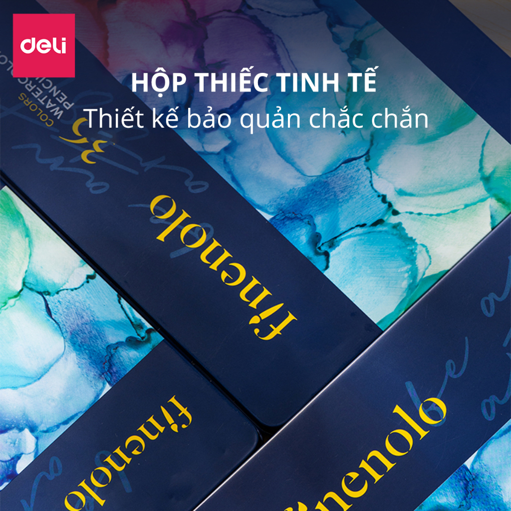 [🔥TRỢ GIÁ] Bút Chì Màu Gốc Dầu DELI Màu Chì Gốc Dầu Vẽ Chuyên Nghiệp Lượng Dầu Cao Lõi 4mm Tô Mịn Thân gỗ Basswood