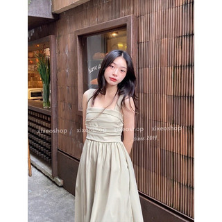 Váy 2 dây dáng dài phong cách Hàn Quốc siêu đẹp