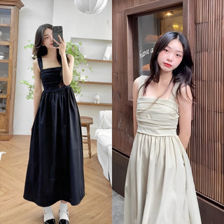 Váy 2 dây dáng dài phong cách Hàn Quốc siêu đẹp