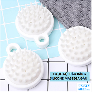 Lược gội đầu Muji xuất Nhật silicon mát xa đầu giảm rụng kích thích mọc tóc, làm sạch da đầu đa năng GD728-LuocMuji