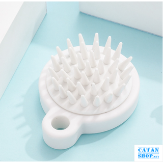 Lược gội đầu Muji xuất Nhật silicon mát xa đầu giảm rụng kích thích mọc tóc, làm sạch da đầu đa năng GD728-LuocMuji