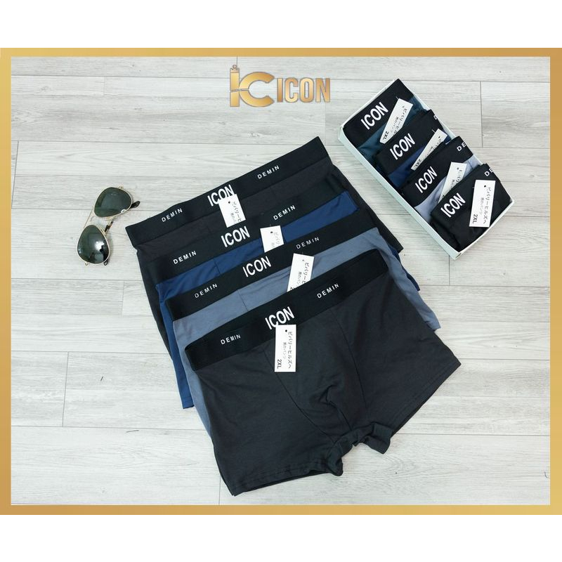 Combo 4 quần sịp đùi ICON cotton nam thoáng mát co giãn 4 chiều SI02 ...