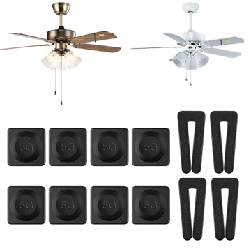 Kẹp cân cánh quạt-Kẹp giữ thăng bằng cho cánh quạt chống rung lắc rơi cánh quạt-Miếng dán cân bằng cao su siêu dính