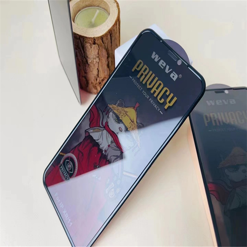 Kính Cường Lực IPhone Chống Nhìn Trộm chống vỡ mép, viền gờ KUNGFU Panda cho iP X -> 16 Pro Max