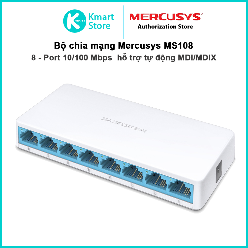 Bộ chia mạng 8 cổng Mercusys MS108 switch 8 port RJ45 10/100Mbps - Hàng ...