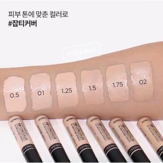 Kem Che Khuyết Điểm THE SAEM Hàn Quốc Cover Perfection Tip Concealer SPF28 PA++ Triệt Sắc Đều Màu Da