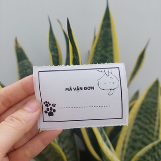 50 Tem ghi mã vận đơn cute, có sẵn keo dán kích thước 7x5cm phù hợp gói hàng nhỏ