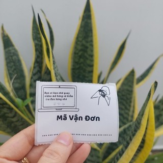 50 Tem ghi mã vận đơn cute, có sẵn keo dán kích thước 7x5cm phù hợp gói hàng nhỏ