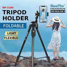[ Có kèm phím điều khiển ] Tripod 3 chân cho máy ảnh, điện thoại NeePho NP-3180s
