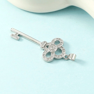 Dây Chuyền Bạc Ý 925 Chìa khóa đính đá Hàn Quốc