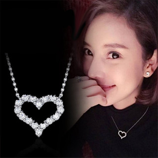 Dây Chuyền Bạc 925 Trái Tim Đính Đá