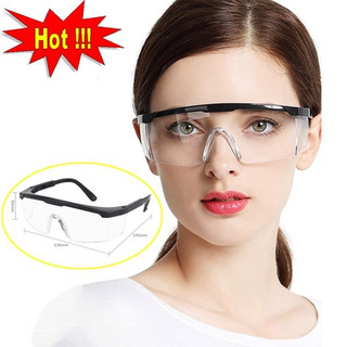 Mắt kính bảo hộ vuông đen đi đường chống bụi