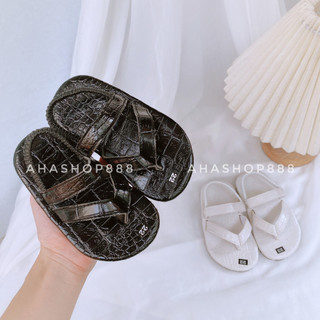 Dép Sandal Da Vân Sần Xỏ Ngón Quai Ngang Sành Điệu Cho Bé Gái 2-7 Tuổi K054