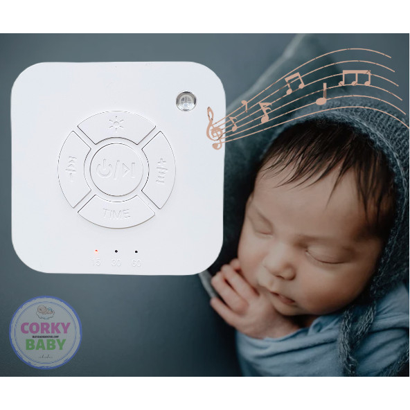 Máy tạo tiếng ồn trắng  White noise Corky baby Wn01 ru bé ngủ tích hợp 9 bản nhạc hay