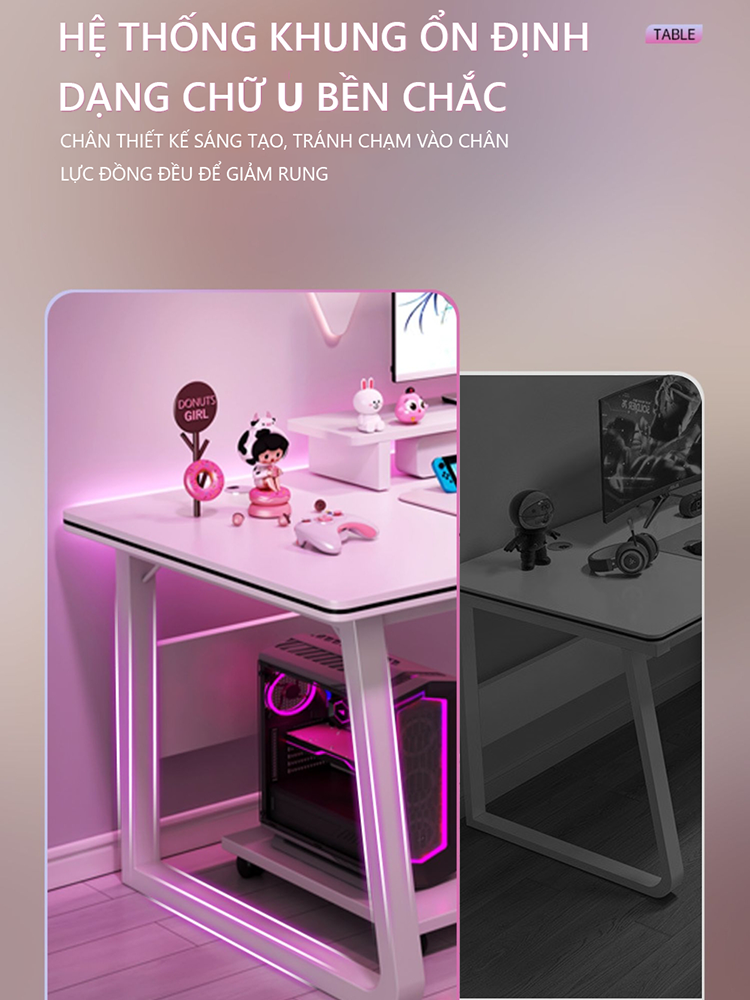 Ảnh Bàn làm việc phong cách gaming mạnh mẽ thương hiệu IGA - GM95 1