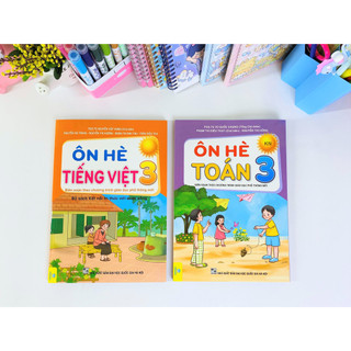 Sách - Bộ 2 cuốn Ôn Hè Toán + Tiếng Việt Lớp 3 Kết Nối - ndbooks