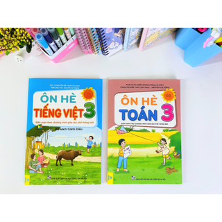 Sách - Bộ 2 cuốn Ôn Hè Toán + Tiếng Việt Lớp 3 Cánh Diều - ndbooks
