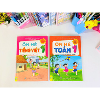 Sách - Bộ 2 cuốn Ôn Hè Toán + Tiếng Việt Lớp 1 Cánh Diều - ndbooks